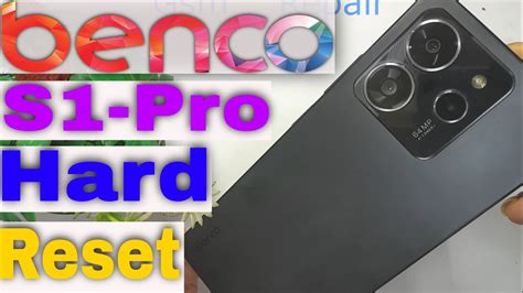 Benco S1 Pro AE9260 Hard Reset Benco S1 Pro Unlock Pin Pattern