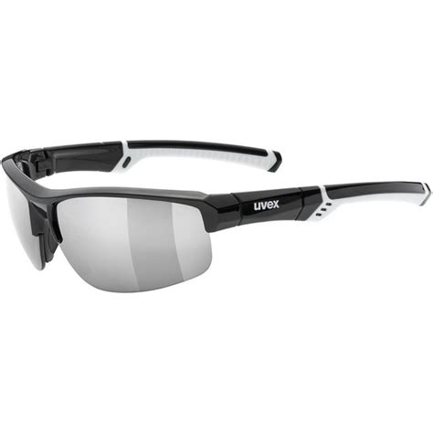 Uvex Sportstyle Okulary Sportowe Black White Litemirror Silver