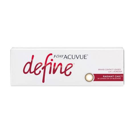 Acuvue 1 Day Define Radiant Chic Coloured Contact Lenses