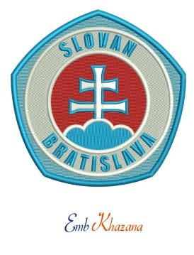 Buy Slovan Bratislava Logo Embroidery Dst Pes File Online In Usa