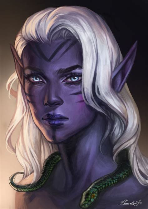 Young Dark Elf Princess Dark Elf Girl Drow Female Elves Fantasy