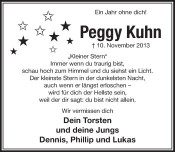 Traueranzeigen Von Peggy Kuhn Wirtrauern