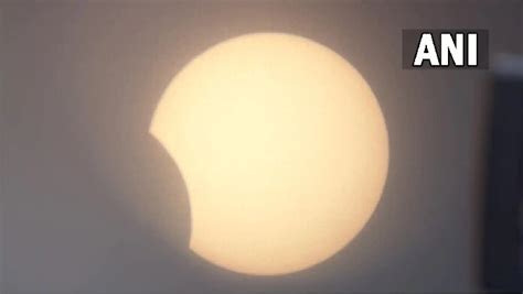 Solar Eclipse Starts Here Are Some Pics Of Surya Grahanam From