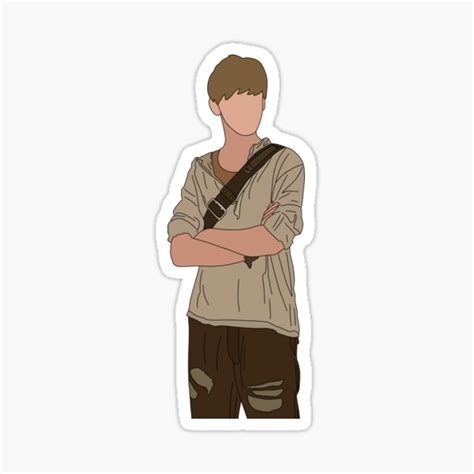 Newt Maze Runner Sticker For Sale By Designsbysara58 Redbubble