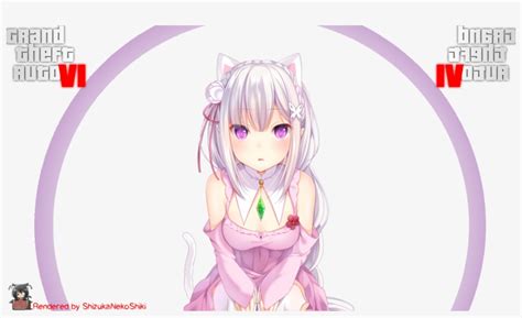 Neko Emilia Re Zero Transparent Png 3840x2160 Free Download On Nicepng