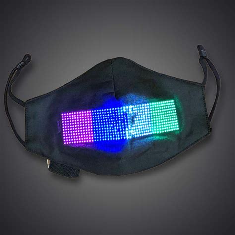 Led App Controlled Programmable Face Mask With Usb Charger