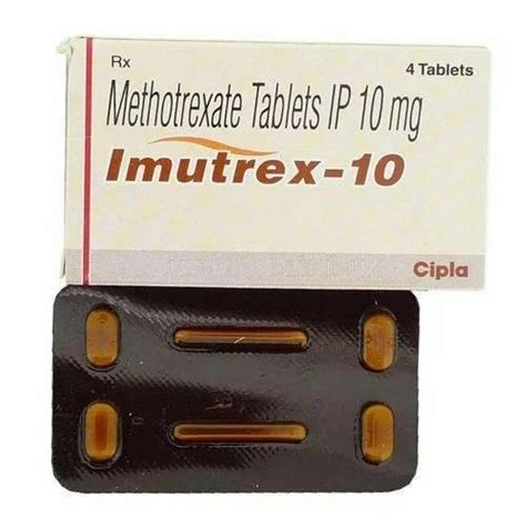 Methotrexate Tablets 25 Mg7mg10mg At Rs 650box Methotrexate