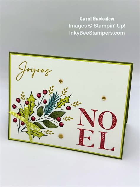 Stampin Up Easy Joy Of Noel Holiday Card Inky Bee Stampers Noel