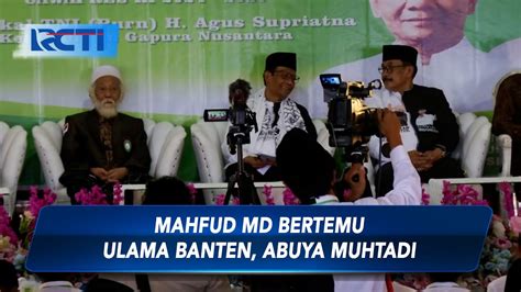 Mahfud MD Klaim Abuya Muhtadi Bersama Dirinya Dan Ganjar SIP 14 12