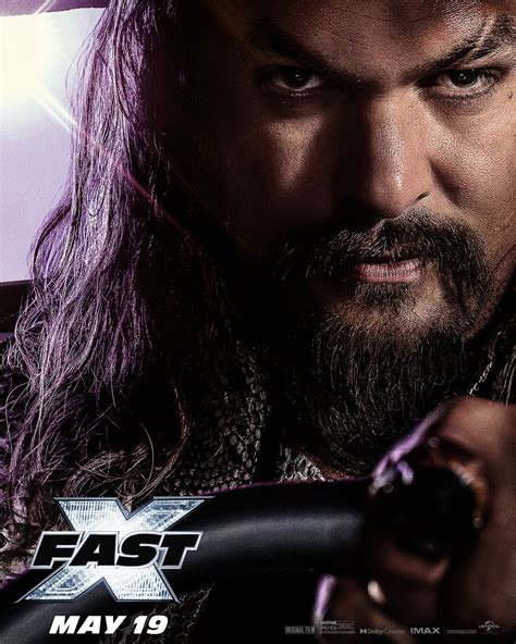 Fast X 2023 Character Poster Jason Momoa As Dante Reyes Fast And