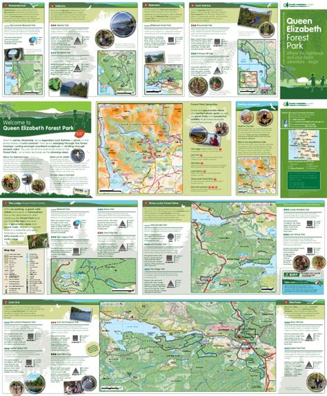 Queen Elizabeth Forest Park Map and Trail Guide | PDF | Transport | Nature