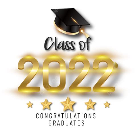 Graduated Hat Vector Png Images Graduation Class Of 2022 Golden Light