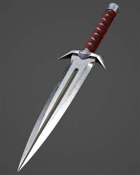 Assassin Knife Pbr Game Ready 3d Model 25 Fbx Max Obj Unknown Free3d