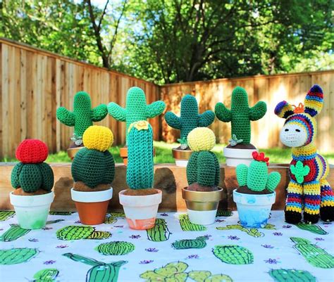 Crochet Cacti Crochet Cactus Cactus Planter Pots