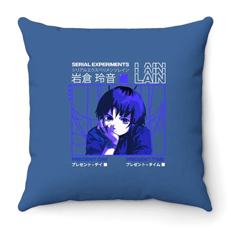 Serial Experiments Lain Darker Throw Pillows