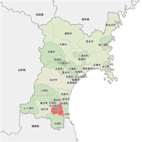 宮城県角田市の地図 Map It マップ・イット