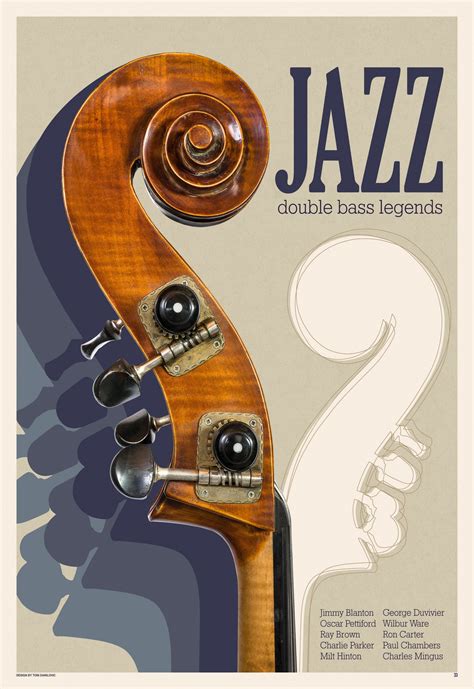 Jazz Double Bass Legends Jazz Poster Jazz Wall Art Music Etsy