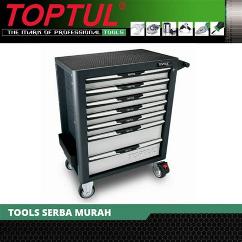 Jual 7 Drawer Mobile Tool Trolley PRO PLUS SERIES GRAY Toptul