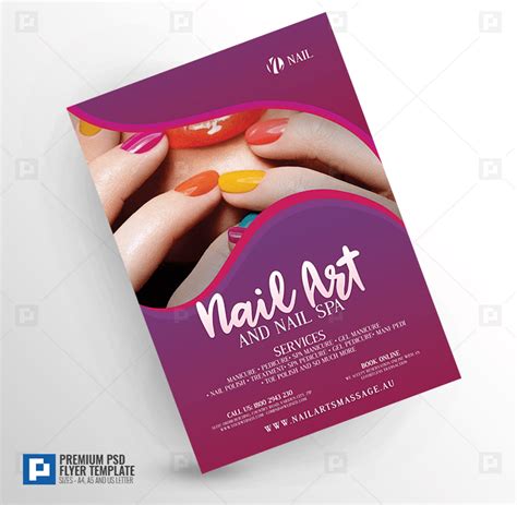 Nail Art And Spa Flyer Psdpixel