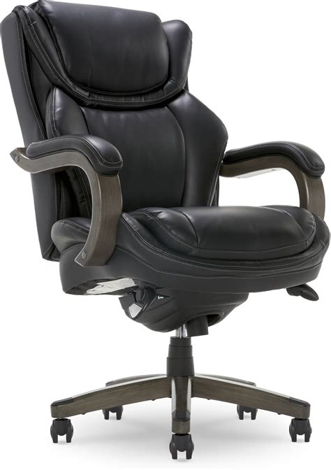 Best Buy La Z Boy Big And Tall Executive Office Chair With Comfort Core Cushions Black Chr200149