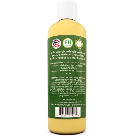 Argan Oil Shampoo for Oily Hair - Sulfate Free Clarifying Shampoo