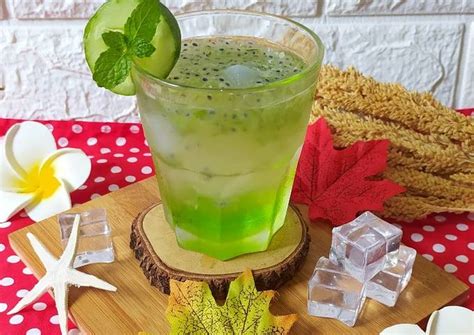 Resep Es Timun Nata De Coco Selasih Oleh Rahayu Sartika Br Sembiring