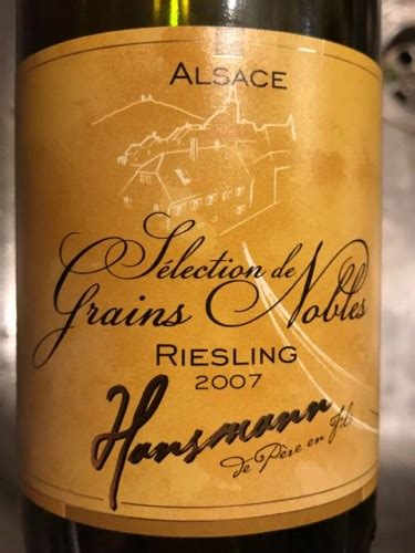 Hansmann Riesling Sélection de Grains Nobles Vivino Australia