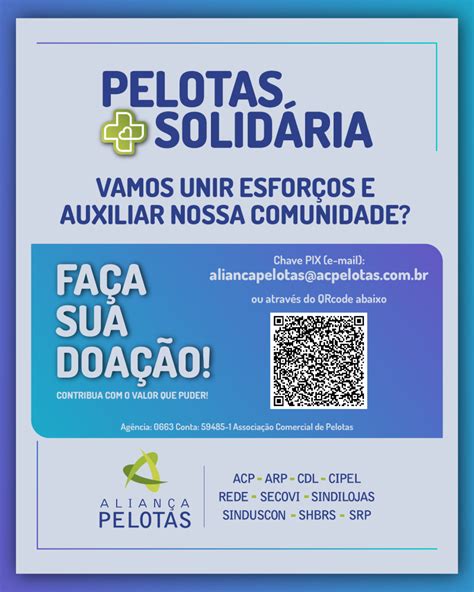 Pelotas Solidária Saiba Como Doar Notícia Associação Comercial De Pelotas