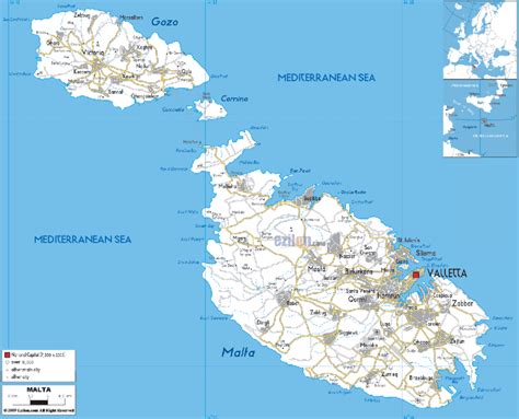 Malta Population Map