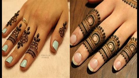 Top 10 Finger Mehndi Designs For Girls Simple Mehndi Designs For