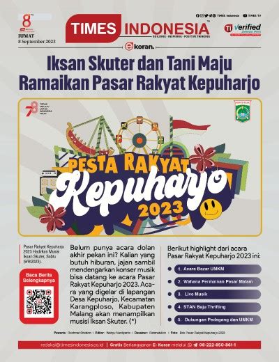 Edisi Senin 11 September 2023 E Koran Bacaan Positif Masyarakat 5 0