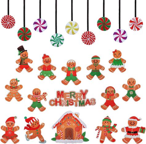 Amazon Whaline Pcs Christmas Refrigerator Magnet Reflective