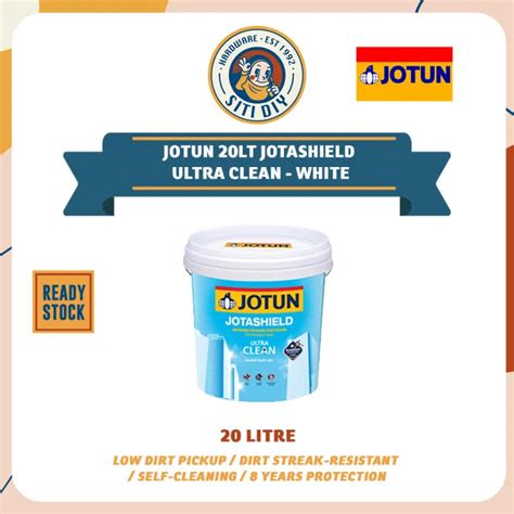 SITIDIY JOTUN 20LT JOTASHIELD ULTRA CLEAN WHITE Lazada