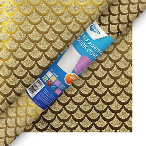 Glitter Self Adhesive Book Cover Mermaid