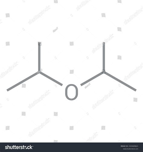 Chemical Structure Diisopropyl Ether C6h14o Stock Vector (Royalty Free) 2183609621 | Shutterstock