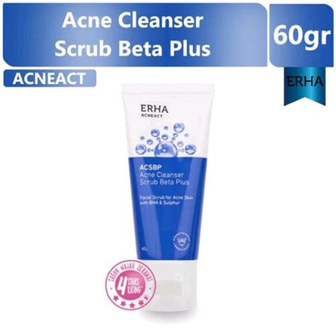 Jual Erha Acneact Acne Erha Cleanser Scrub Beta Plus Acsbp Act G