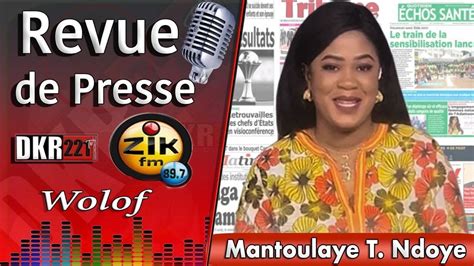 Revue De Presse Wolof De Zik Fm Du Mercredi 27 Décembre 2023 Avec