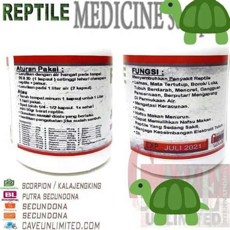 Jual Reptile Medicine Obat Suplemen Reptil Torto Kura Kura Yuwonoi