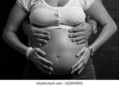 Pregnant Wife Her Husband Naked Bellies Images Stock Photos