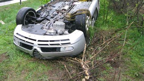 A66 Schlüchtern Unfall Fahrzeug überschlägt sich Totalschaden