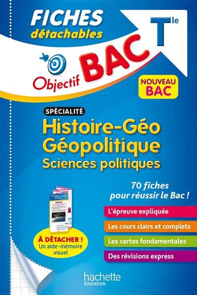 Objectif Bac Fiches Sp Cialit Histoire G O G Opolitique Sciences