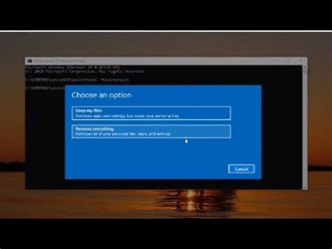 Reset Pc From Command Prompt Vicadown