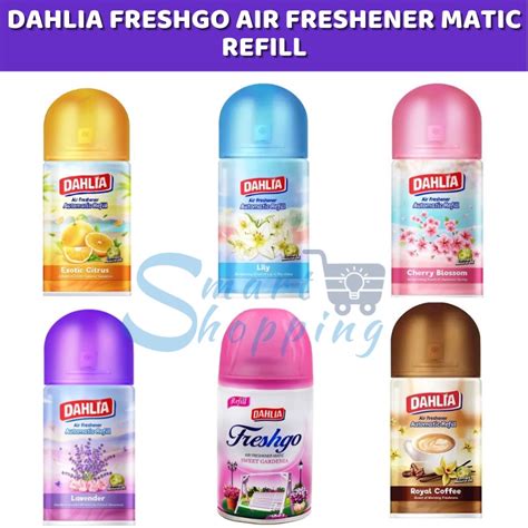 Jual DAHLIA FRESHGO AIR FRESHENER MATIC REFILL 225 ML PENGHARUM