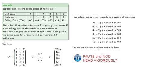 multilinear regression youtube