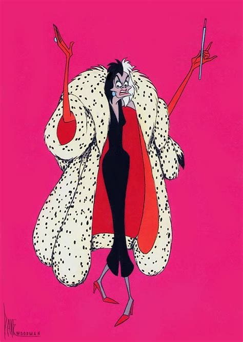 Pin On Brujas Disney In Disney Fan Art Cruella Disney Wallpaper