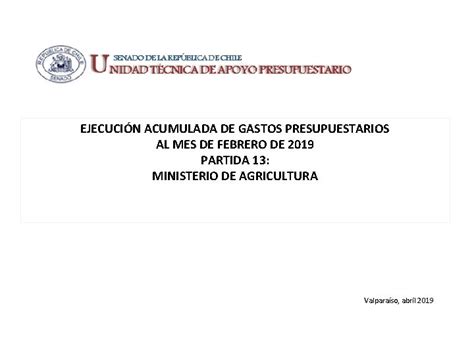 Ejecucin Acumulada De Gastos Presupuestarios Al Mes De