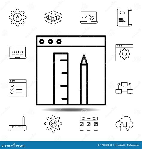 Concept Creatief Pictogram Eenvoudige Dunne Lijnomtrek Vectorelement