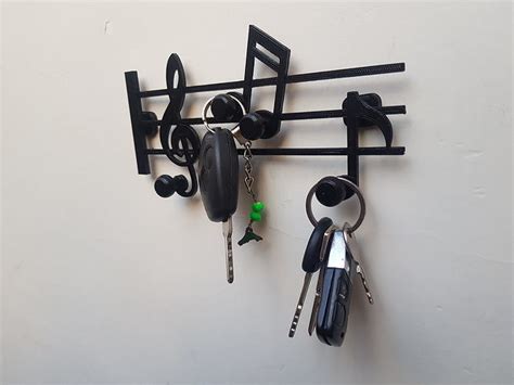 Musical Key Hanger 3d Model 3d Printable Cgtrader