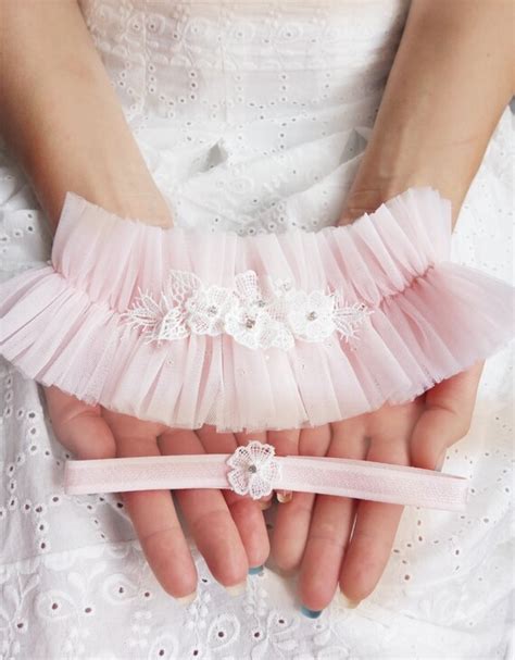 Wedding Garter Bridal Garter Bridal Garter Set Pink Blush Etsy