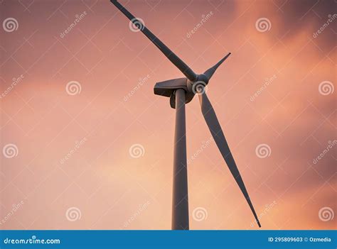 Serene Landscape With Wind Turbines Stock Illustration Illustration Of Ecological Highlights